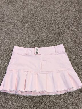 The Children's Place Light Pink Pleated Mini Skirt with Double Button Waist